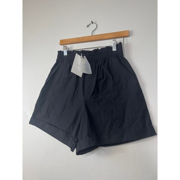 NWT A.L.C. Kaleb Pull On High Rise Fixed Cuff Casual Black Short Size: Small - Picture 3 of 9